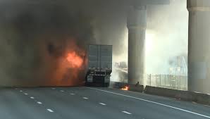 All lanes closed on portion of Interstate 64 due to vehicle fire