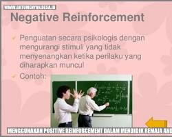 Gambar Ilustrasi penguatan positif dalam pembelajaran