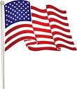 American Flag Clipart - Free USA Graphics - Webweaver