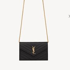 Bags | Ysl Cassandre Envelope Chain Wallet | Poshmark