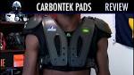 Russell carbon tek football shoulder pads fiber russell - m