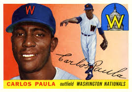 1955 Topps Carlos Paula #97 Baseball Card - 66885