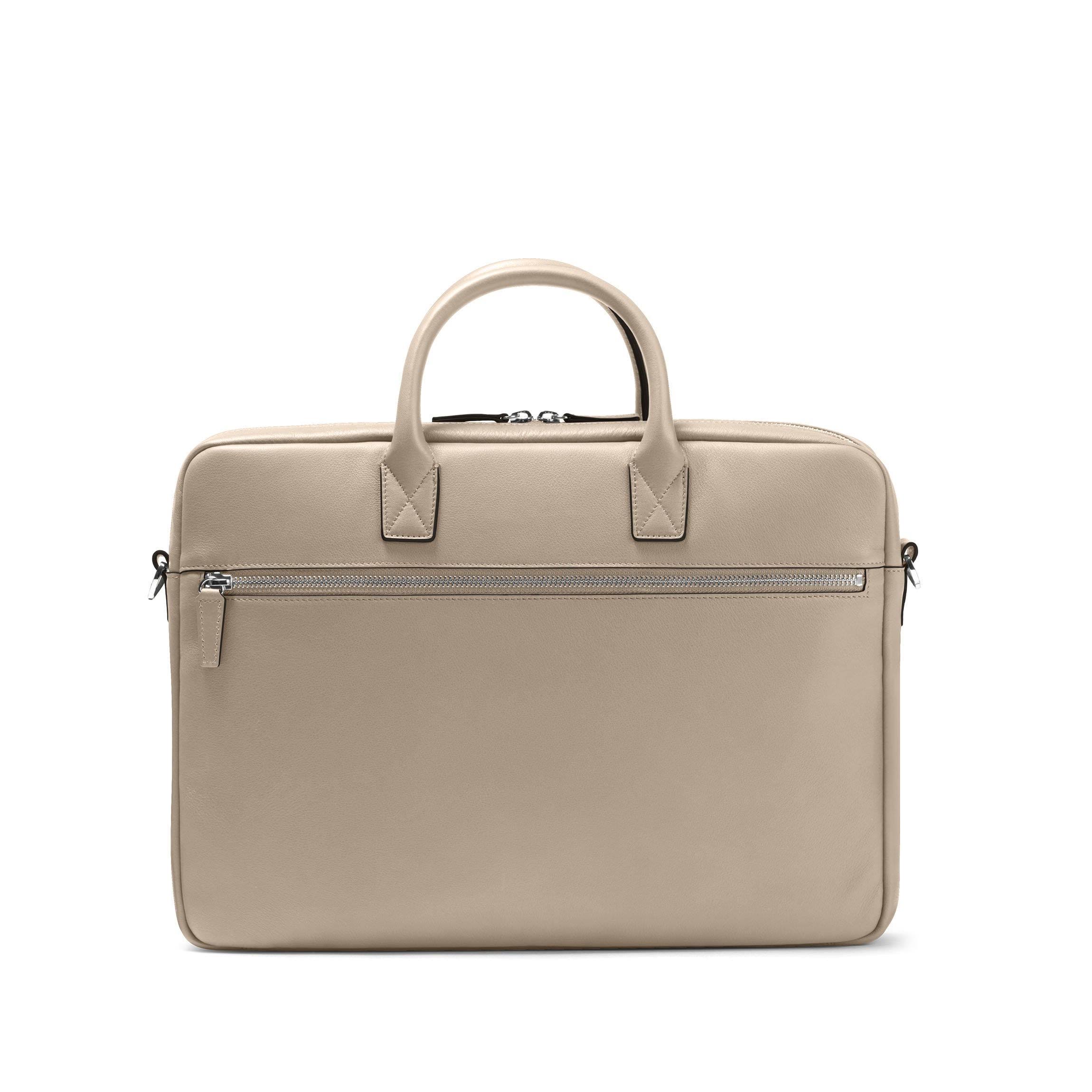 Leatherology Knox Slim Leather Laptop Bag Interior Sleeve Fits 15" Laptop