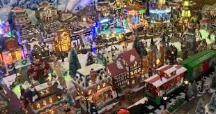 Miniature Christmas Village in Winnipeg