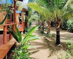 Image of ecolodge nestled in the Cambodian countryside