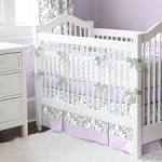 Damask crib bedding