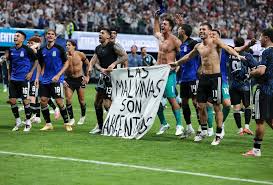 Why England is angry about Argentina celebrating its win with a Falkland Islands banner — 'Las Malvinas son Argentinas'