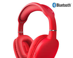 red headphones