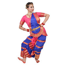 royal blue bharatanatyam dress Royal Blue And Pink Classical Dance Bharatanatyam Dress