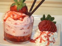 Resultado de imagen de vasitos de fresas con nata