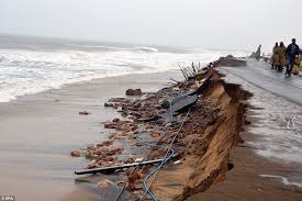 Image result for cyclone effect on coastal road andhra