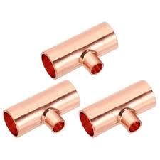 Copper Tee Fittings for Plumbing and HVAC Home Improvement Needs