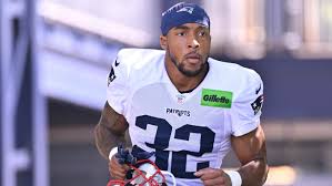 TreVeyon Henderson in practice for the Patriots