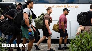 USS Abraham Lincoln: US sailors arrive in Thailand's Pattaya after record 250 days at sea