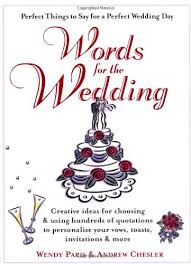 Words for the Wedding: Creative Ideas for Choosing and Using ... via Relatably.com