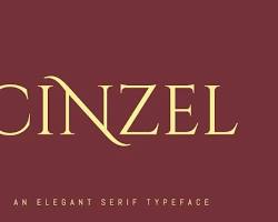 Imagem de Cinzel font