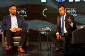 Vivek Ramaswamy talks abolishing income tax, property taxes and conservative prosperity at Turning Point USA event Tuesday