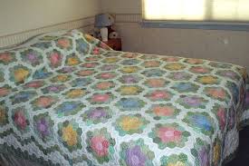 Résultat de recherche d'images pour "grandmothers flower garden quilt"