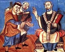 Image of Carolingian Renaissance school education illustration