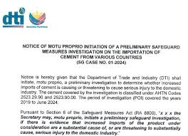 Philippines khởi xướng điều tra sơ bộ xi măng nhập khẩu có thể ảnh hưởng tới Việt Nam