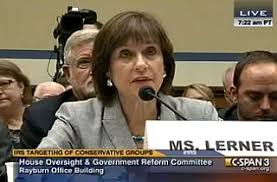  Lois Lerner. She said she didn’t break any laws.