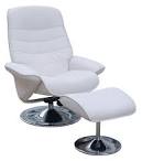 Fauteuil relax bi-moteur pivotant cuir Tyson - Camif