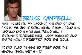 Greatest ten influential quotes by bruce campbell pic German via Relatably.com