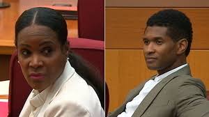 PHOTO: Usher Raymond and Tameka Foster were in court on Aug. 9, 2013. Usher Raymond and Tameka Foster were in court on Aug. 9, 2013 in Atlanta, Ga. for a ... - abc_usher_split_mi_130809_16x9_992