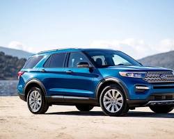 Image of 2023 Ford Explorer Limited Hybrid SUV in Silver