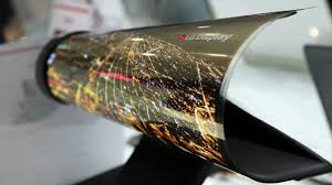 Image result for picture of Hands-on with LG roll-up display