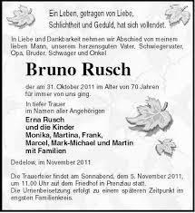 Bruno Rusch-Dedelow, im Novemb | Nordkurier Anzeigen - 006110277801
