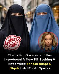 Italy proposes ban on burqa and niqab in public