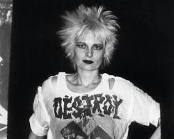Image of Vivienne Westwood in a punk outfit