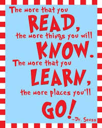 Dr Seuss Quote Print the more that you read the by LolasLagniappe ... via Relatably.com