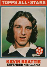 I vaguely remember former Ipswich Town FC footballer Kevin Beattie as being quite a good footballer. A brave and skilful defender in fact. - 20121004-footballcardpickevin