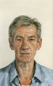 (Left: Ian McKellen by Clive Smith, oil on canvas 13 1/4 in. x 8 1/8 in., National Portrait Gallery, London) - 0998