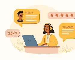 customer service representative helping a customer resmi