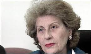 Former Bosnian Serb President Biljana Plavsic. Mrs Plavsic has not been publicly indicted - _1108505_biljana300