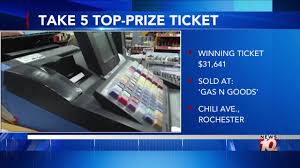Winning TAKE 5 Tickets Sold in New York