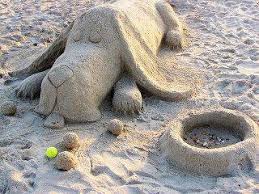 Ένα Basset από άμμο...