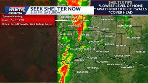 Tornado warning issued for southeast Indiana