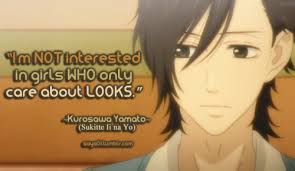 Anime Quotes - ~Sukitte Ii na Yo~ “I&#39;m not interested in girls... via Relatably.com