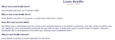 The Louis Braille Story « Chestnut ESL/EFL via Relatably.com