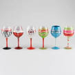 Christmas Wine Glass eBay