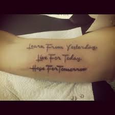 quote tattoo | Tumblr | We Heart It | black, hop, and live via Relatably.com