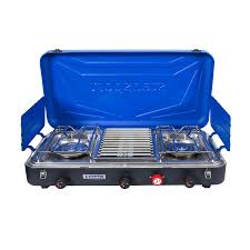 2-Burner Propane Stove with Grill - Stansport