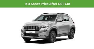 kia sonet price after gst cut