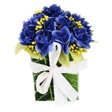 Image result for karangan bunga mawar biru