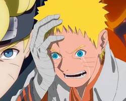 Image of Boruto and the deceased villain