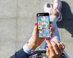 تصویر person using multiple social media platforms on a smartphone
